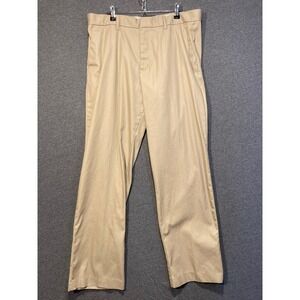 Gap Tailored Khakis Relaxed Fit Mens Tan Chino Pants 34x34 SUM11 772340-00